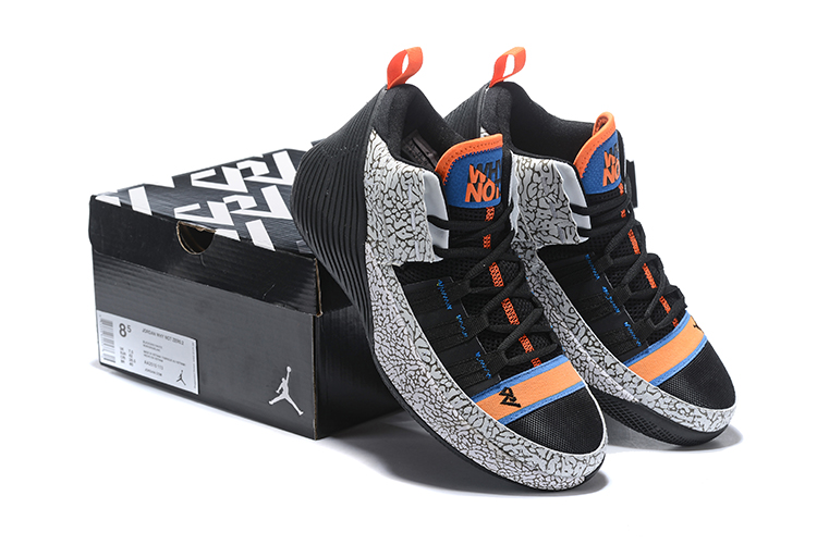 Jordan Why Not Zero.2 Black Orange Grey Blue Shoes